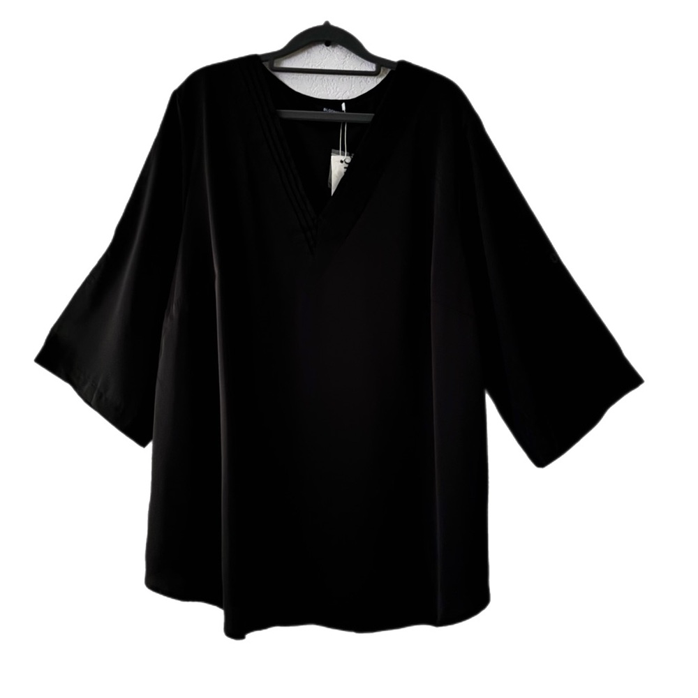 BloomChic Black Tunic 3/4 Sleeve Top
